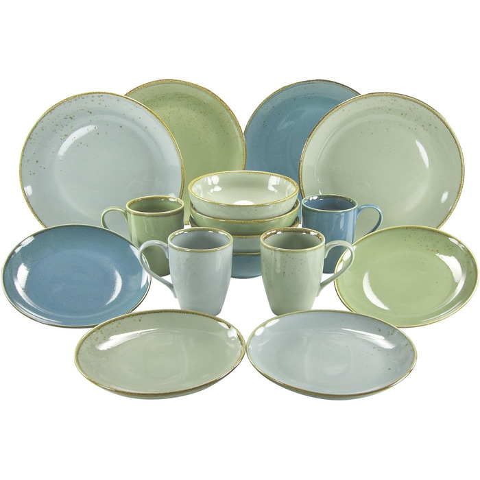 Комбінований сервіз на 8 персон, 32 предмети (2 набори по 16 шт. ) Nature Collection Creatable