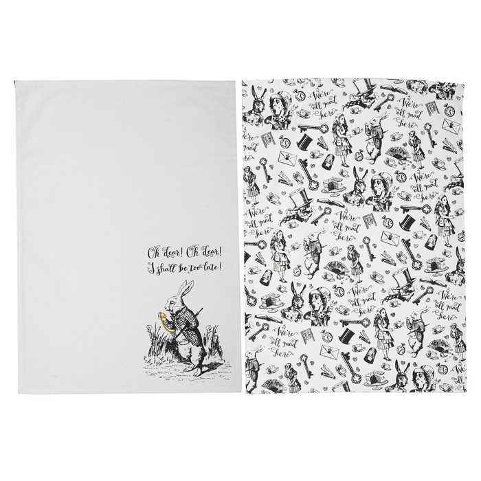 Набор кухонных полотенец CreativeTops Alice in Wonderland, 2 шт.