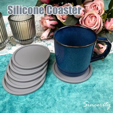 Набор из 6 силиконовых подставок для чашек Generisch