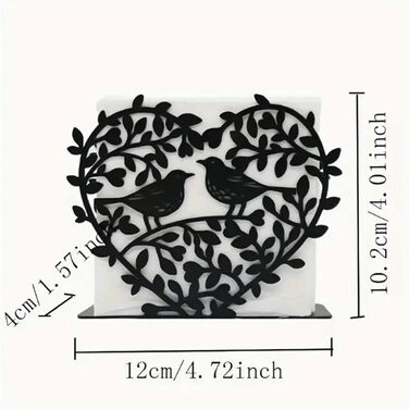 Чорний тримач для серветок чорний Ainmto