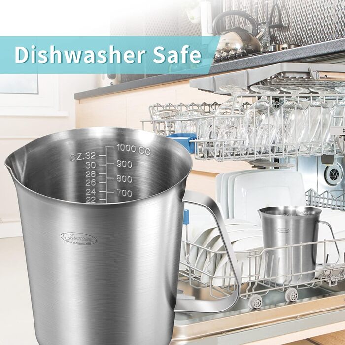 Мірний стакан 1 л, нержавіюча сталь Newness Focus on Stainless Steel