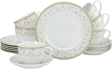 Набір посуду з 18 предметів виготовлений з порцеляни Emilia Creatable