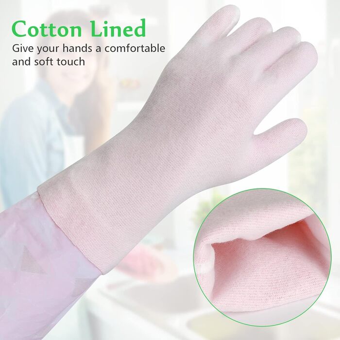 Рукавички для миття посуду 3 пари 42 см Yiomxhi