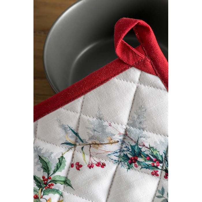 Рукавичка для духовки 19х33 см та прихватка для каструль 20х20 см, набір 2 предмети Maison d' Hermine