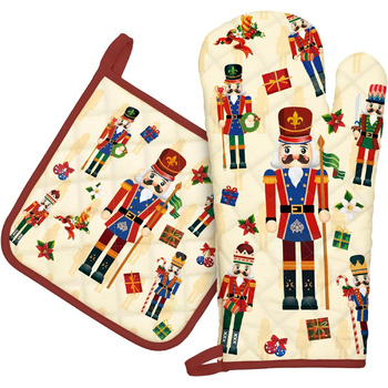 розмір: рукавичка для духовки + прихватка