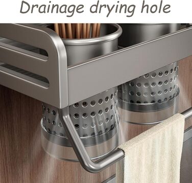 Настінний органайзер для кухонного приладдя 60 см Dxcaicc