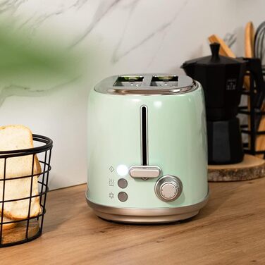 Тостер 980 Вт зелений Toast&Taste 1000 Retro Double Cecotec