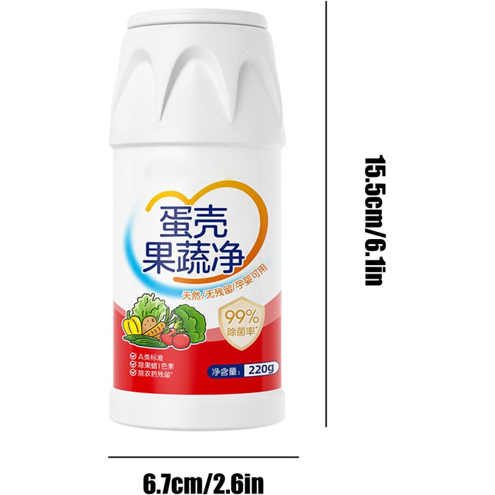 Засоби для миття овочів та фруктів 220 г Generic