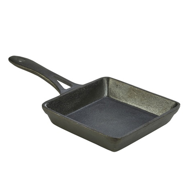 Сковорода чавунна 13х3 см, 350 мл, квадратна, Genware