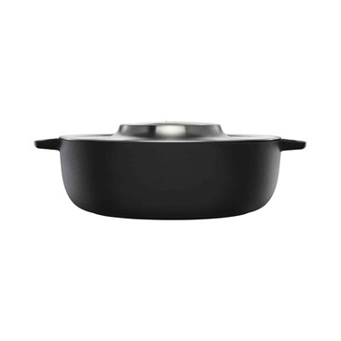 Каструля з кришкою чавунна Fiskars Norden Grill 6 л, 30 см (1066430)