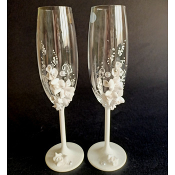 фужери Весільні  2 шт Crystalex (Love) 1090 BOHEMIA