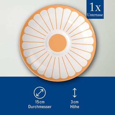 Блюдце кавове 14,8 см, помаранчевий Fleur Villeroy & Boch