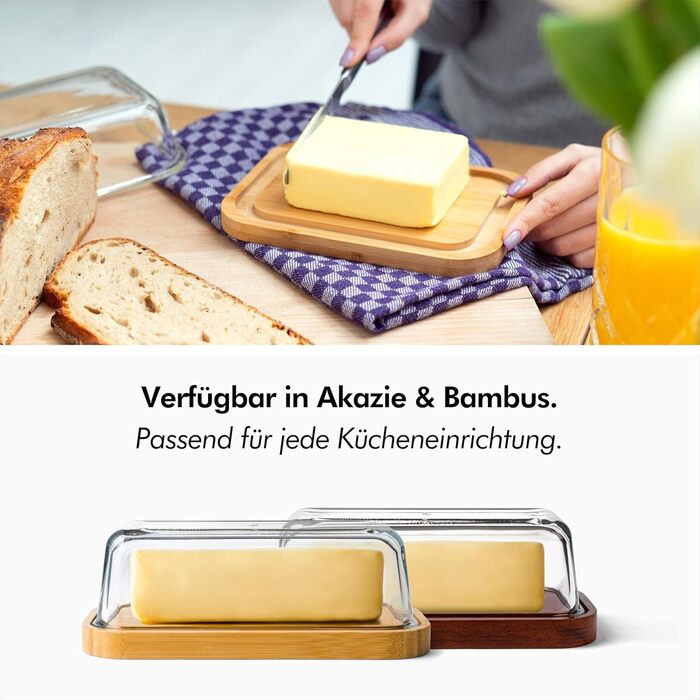 Маслянка на 250 г, дерево акації, KIVY