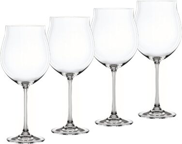 Келих для шампанського Spiegelau & Nachtmann, келих, прозорий, 4 предмети (упаковка з ), 4 (бордові келихи)