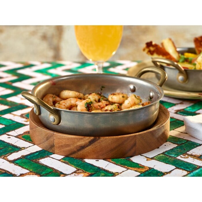 Сковорода для подачи 15.5*4 см, 660 мл, круглая, металлическая, Vintage Steel, GenWare