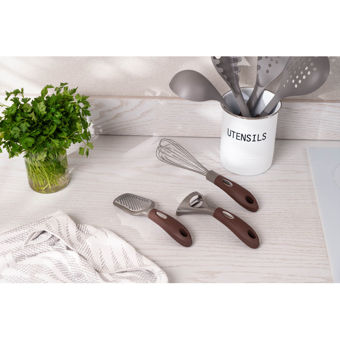 Віничок Ardesto Gemini, 28.6см, нержавіюча сталь, пластик, сіро-коричневий