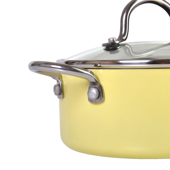 Кастрюля со стеклянной крышкой 16 см 1,3 л MINI CHEF Fissman