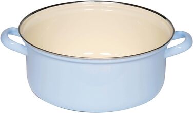 Кастрюля с хромированным ободком 24 см Riess