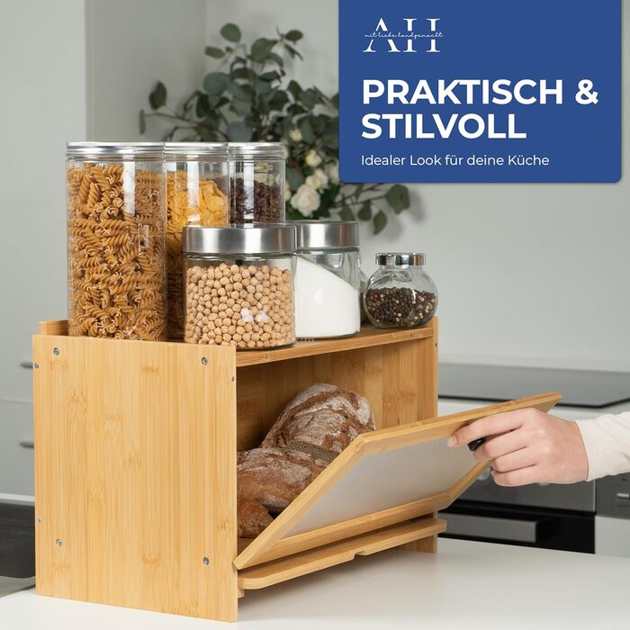 Хлібниця з обробною дошкою 40 x 26 x 23 см AH®