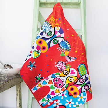 Рушник кухонний Maxwell Williams Happy Moo Day LOVE HEARTS, бавовна, 50 х 70 см