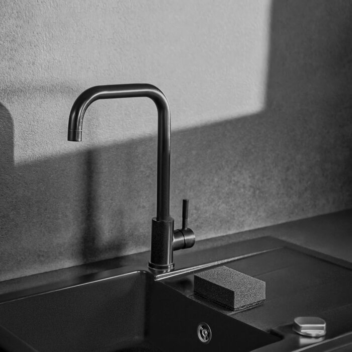 Набір губок для миття посуду 12 шт. чорний Black Sweden Home