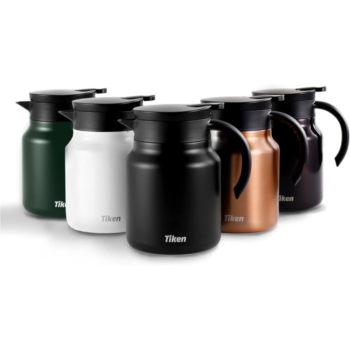 Термоглечик для кави 1 л з нержавіючої сталі, мідний Tiken