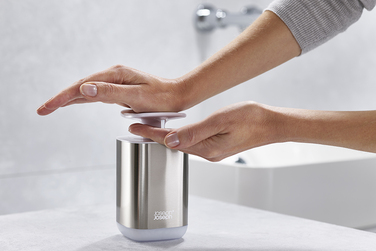 Диспенсер для мила, 7,5 х 15,9 х 7,5 см, металік Presto Steel Joseph Joseph