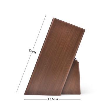 Подставка для кухонных ножей и ножниц Fissman 11x11x26 см Венге (2875)