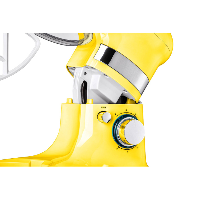 ARDESTO Міксер планетарний 800Вт, насадки-3, чаша-нерж., метал, 4л, Pulse-режим, жовтий