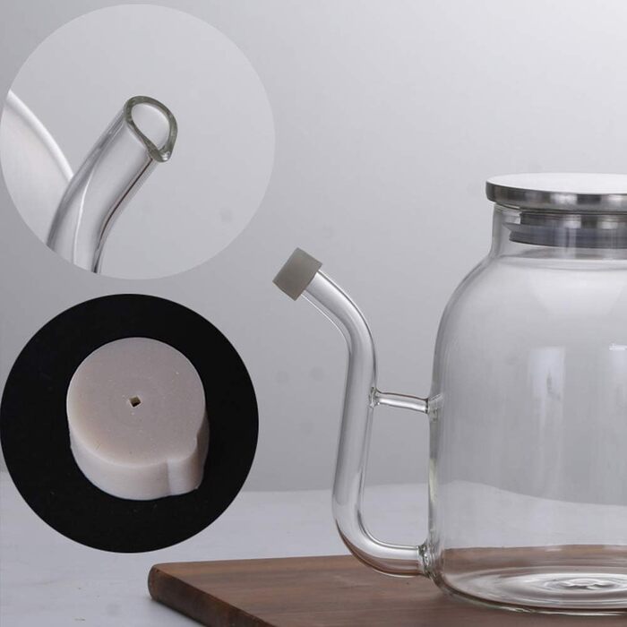 Сепаратор для отделения жира 1,6 л стеклянный с крышкой QAX