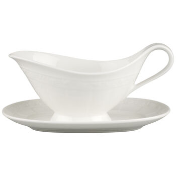Соусник з блюдцем 400 мл White Pearl Villeroy & Boch