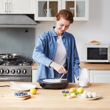 Млинниця електрична 30 см, чорна Monzana