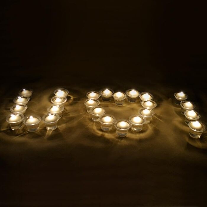 Плаваючі свічки 38 шт. білі MplehDa