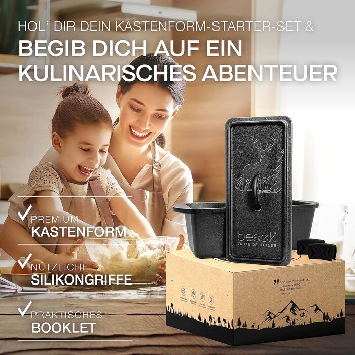 Форма для випікання хліба із кришкою 28 см besok