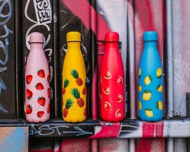 Вакуумна пляшка для води 0,5 л, рожева Icons Strawberry CHILLYS