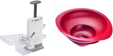 Косточка для вишни и сливы Westmark, комбинированная косточка, высота 23 см, алюминий/нержавеющая сталь/пластик, 40202260 (Steinomat, комплект с воронкой)