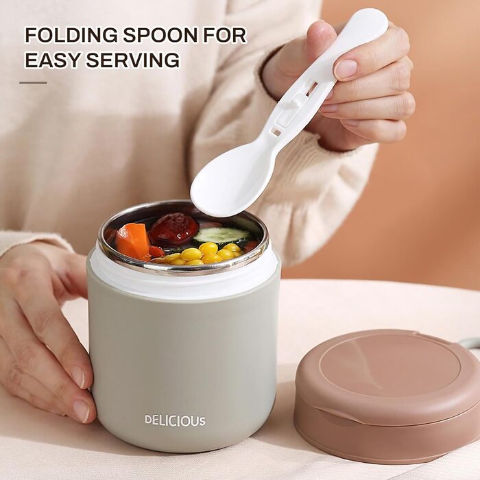 Термоконтейнер 425 мл одношаровий зелений Generic