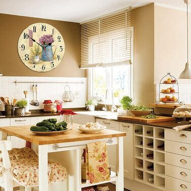 Настінний годинник, нецокаючий, працює на батарейках Toudorp