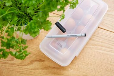 Набір контейнерів для зберігання продуктів EMSA Clip & Close, прямокутні, 5 x 0,8 л, коробки для зберігання, 100 герметичні, придатні для миття в посудомийній машині, морозильної камери та мікрохвильової печі, прозорі, сині, зроблені в Німеччині, N10307 (