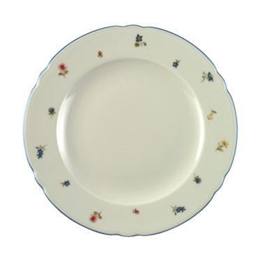 Тарілка 25 см Streublume blauer Rand Marie-Luise Seltmann