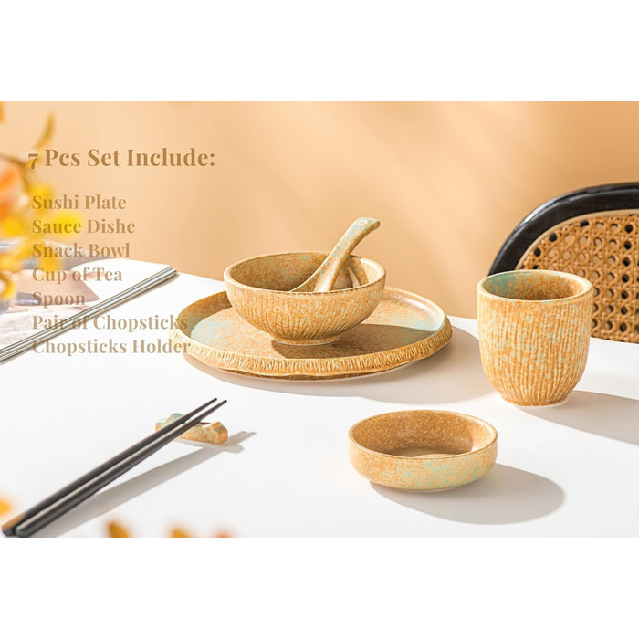 Набір посуду для суші 7 предметів Henten Home
