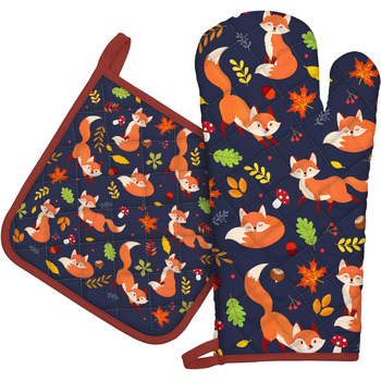 розмір: рукавичка для духовки + прихватка