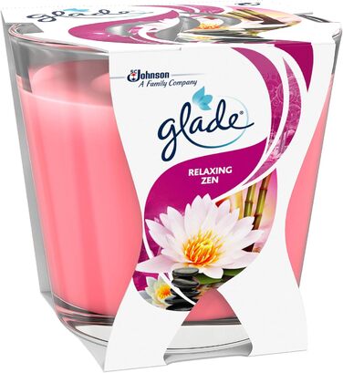 Ароматична свічка Glade (Brise) Dcor у склянці, Романтична ваніль, 6 шт. (6 x 70 г) (Розслаблюючий дзен)