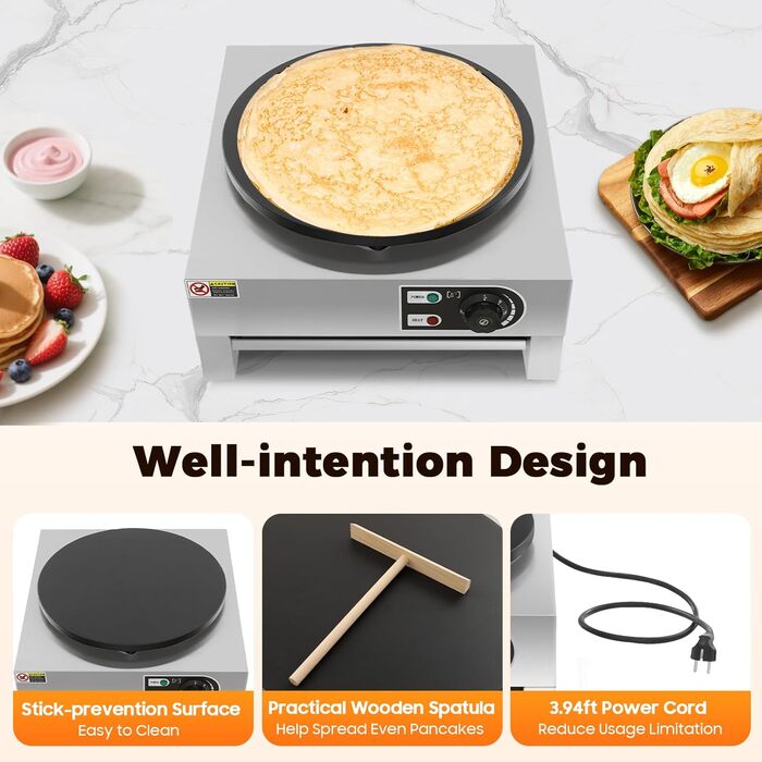 Млинниця електрична 40 см, 3000 Вт SHZICMY