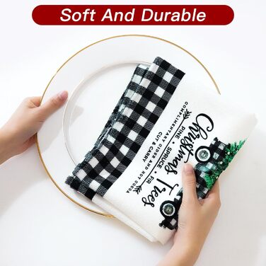 Набор из 2 рождественских кухонных полотенец 45 x 65 см, набор G Ohok