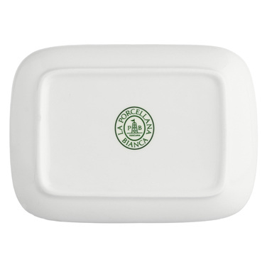 Тарелка прямоугольная La Porcellana Bianca ESSENZIALE NEW AGE, фарфор, 15 х 10 х 2,1 см