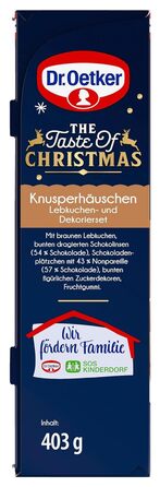 Пряниковий будиночок для творчості та декорування до різдвяного сезону 403 г Dr. Oetker