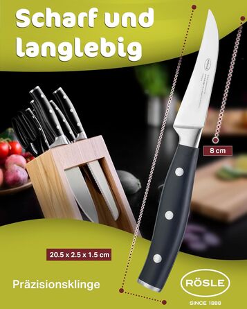 Ніж для чищення овочів 8 см Tradition Rosle