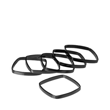 Кільце для серветок набір 6 предметів чорне Fino Blomus