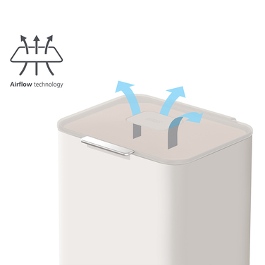 Контейнер для сміття з двома баками 60 л білий Totem Compact Joseph Joseph